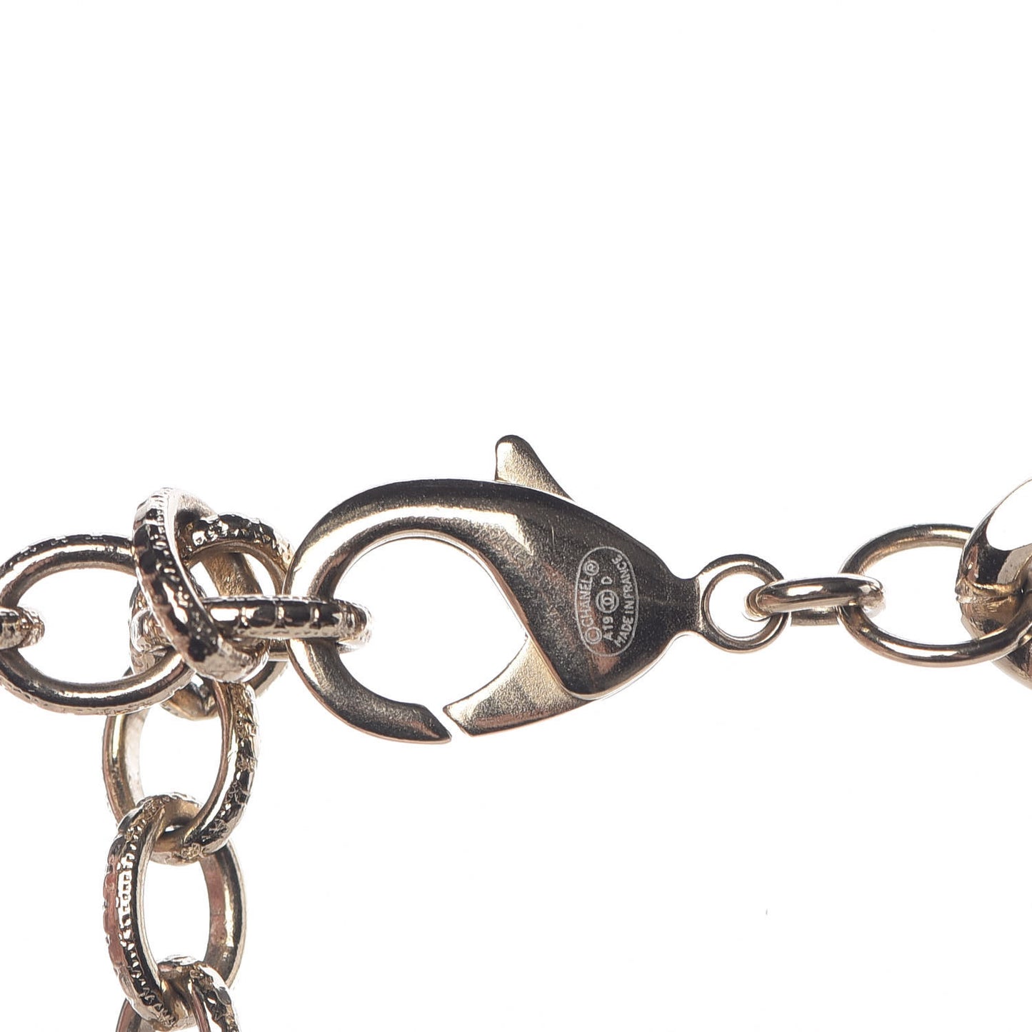 x Pharrell Williams Crystal Logo Necklace Gold