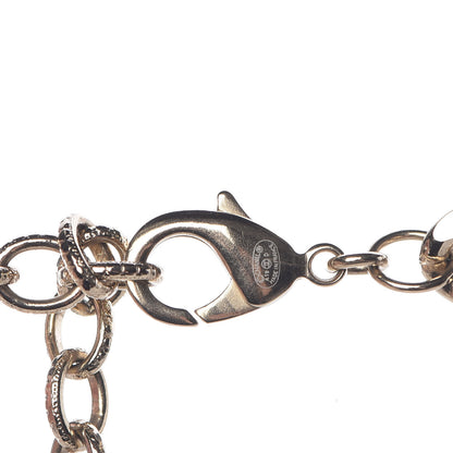 Chanel x Pharrell Williams Crystal Logo Necklace Gold 6 of 7