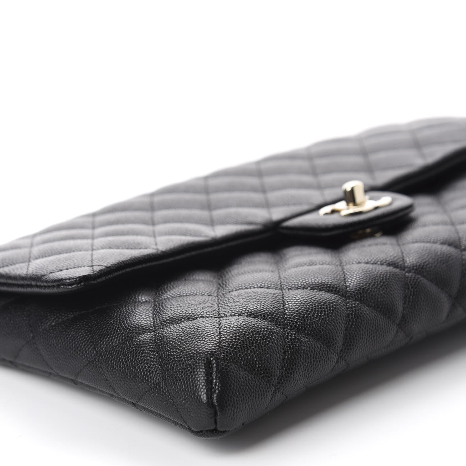 Chanel Caviar Quilted Flap Clutch Black 6 of 11