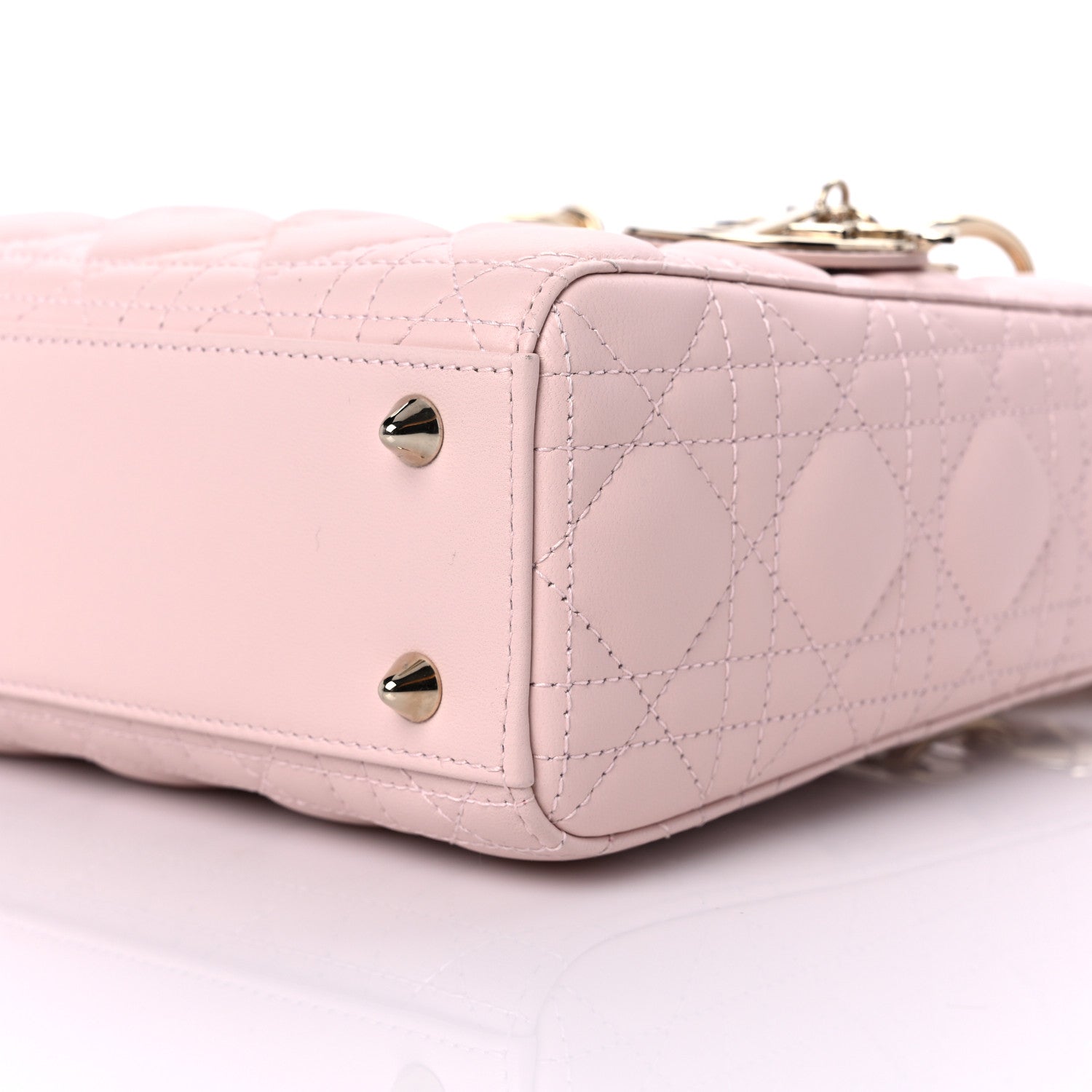 Christian Dior Lambskin Cannage Small My ABCDior Lady Dior Powder Pink 8 of 8