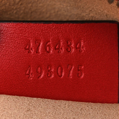 Gucci Calfskin Matelasse GG Marmont Belt Bag 85 34 Hibiscus Red 7 of 12