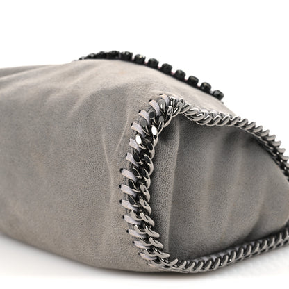 Stella McCartney Shaggy Deer Mini Lips Falabella Fold Over Tote Grey 10 of 12