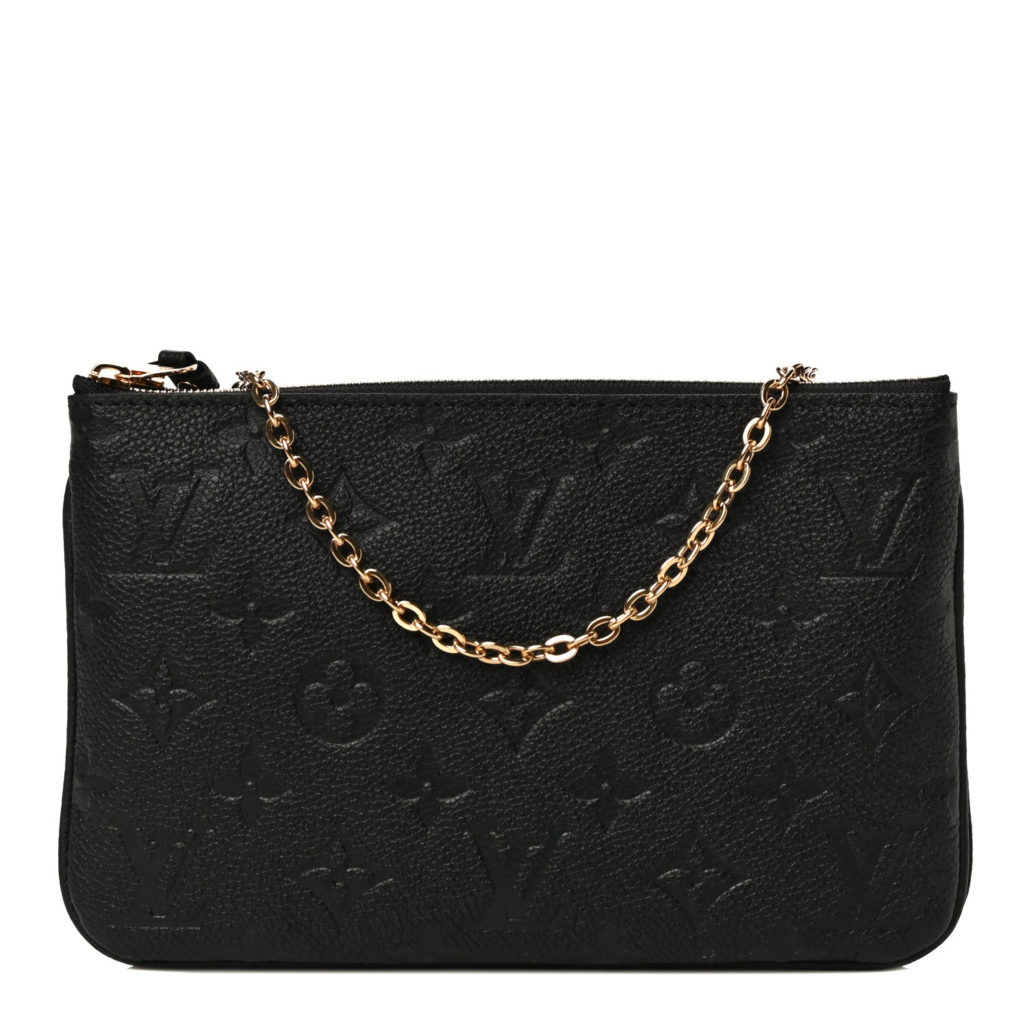 Louis Vuitton Empreinte Double Zip Pochette Black 1 of 11