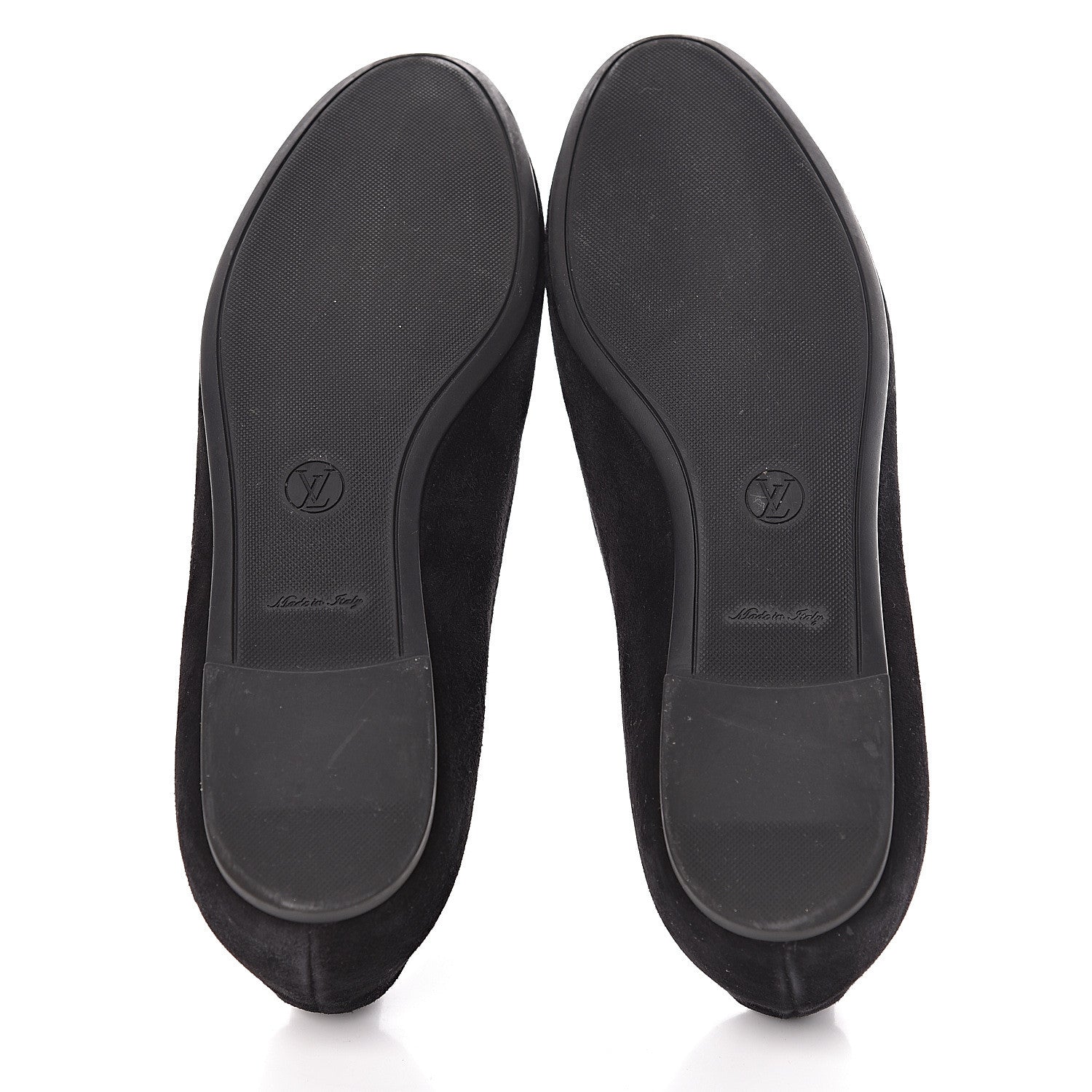 Louis Vuitton Suede Monogram Uniformes Ballet Flats 36.5 Black 7 of 11
