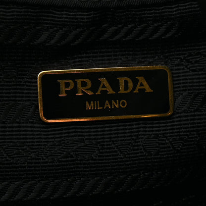 Prada Saffiano Tessuto Nylon Mini Bucket Crossbody Bag Black 6 of 9