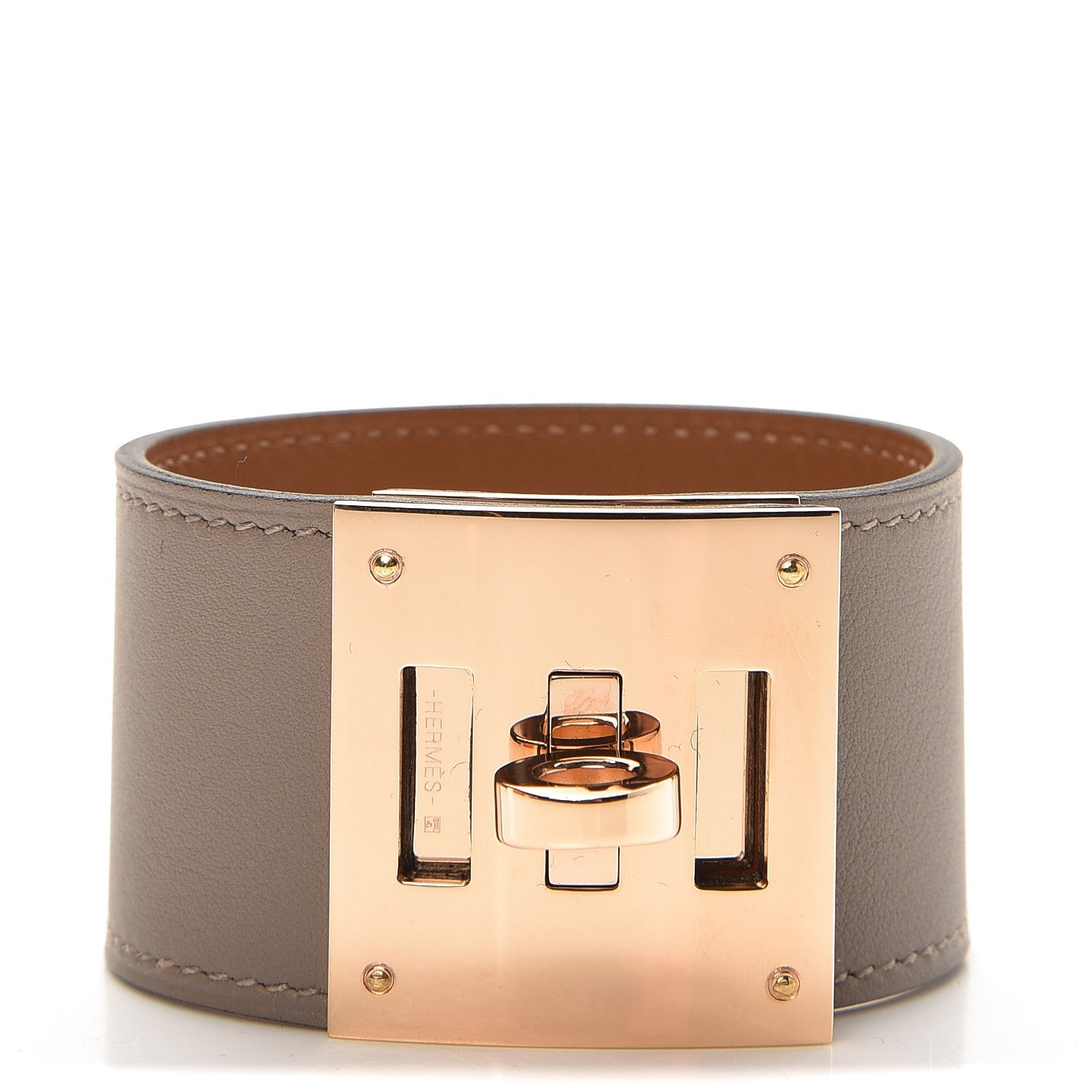 Hermes Swift Kelly Dog Bracelet T2 Gris Asphalte 1 of 5