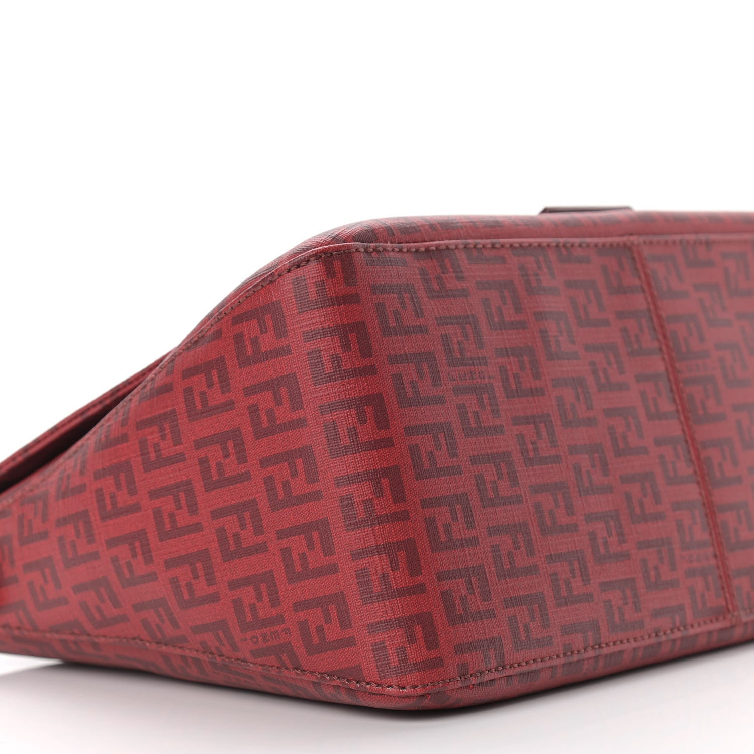 Fendi Zucchino Spalmati Vitello Mama Baguette Bordeaux Rubino 7 of 9