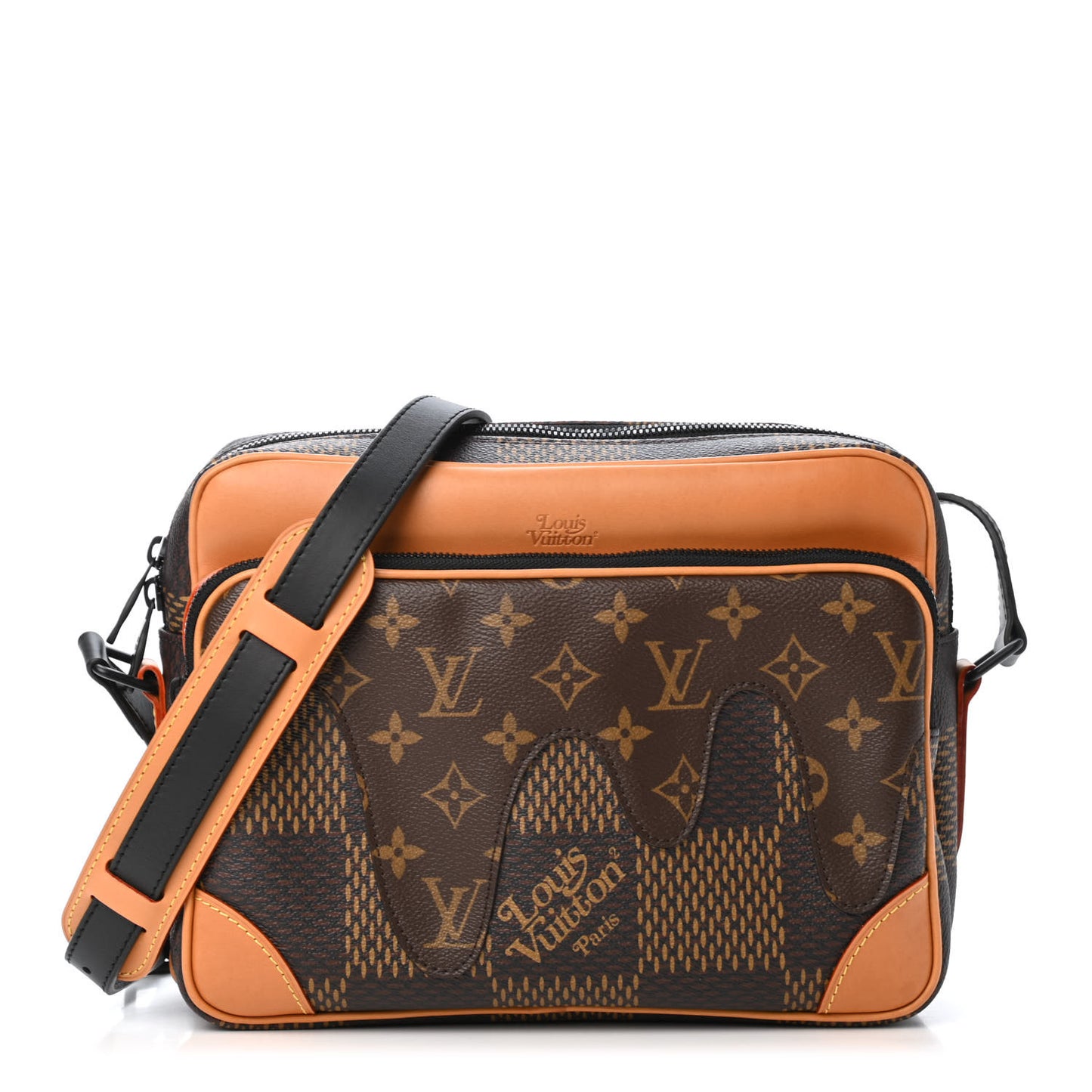 X NIGO Giant Damier Ebene Monogram Nil Messenger