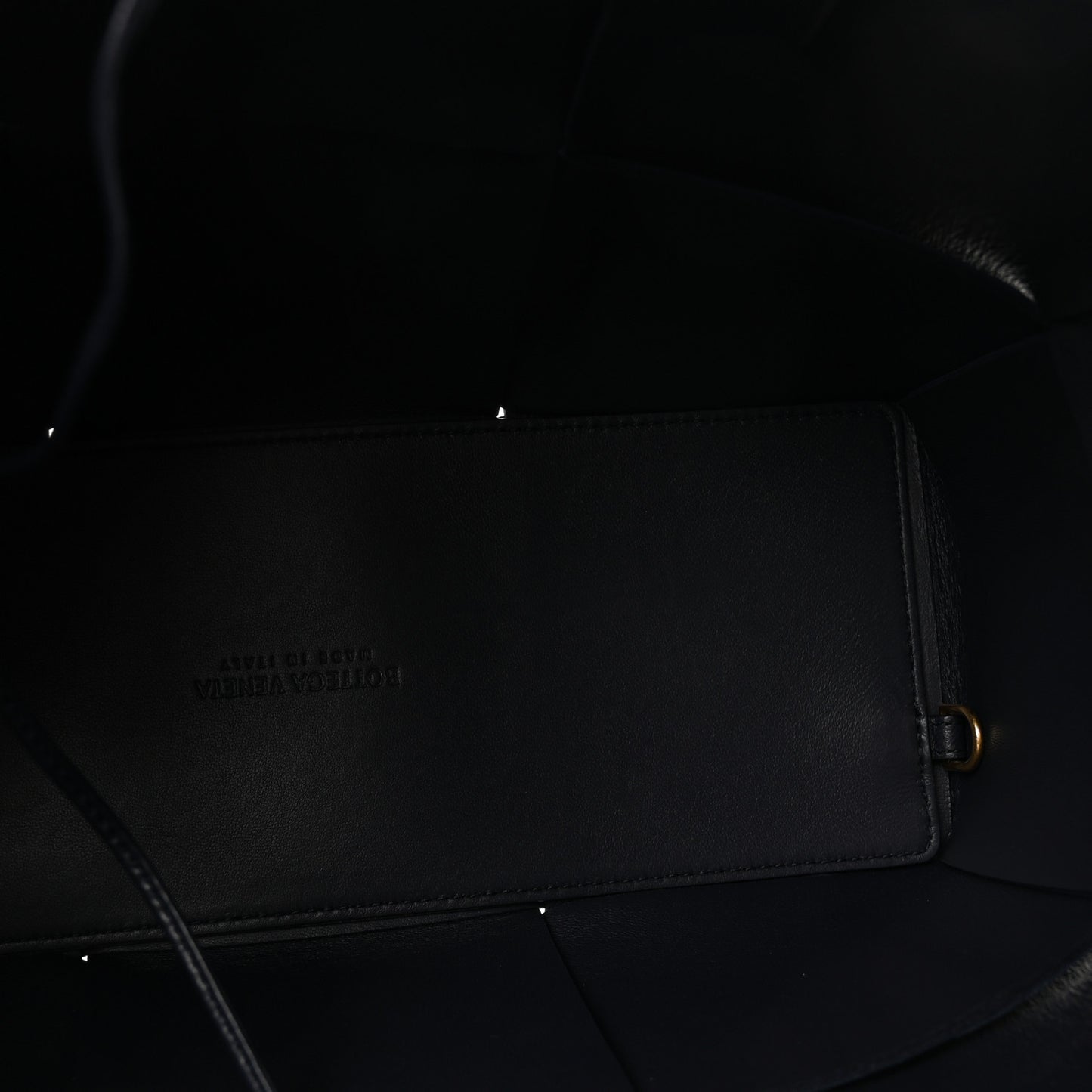 Nappa Maxi Intrecciato Small Arco Tote Navy
