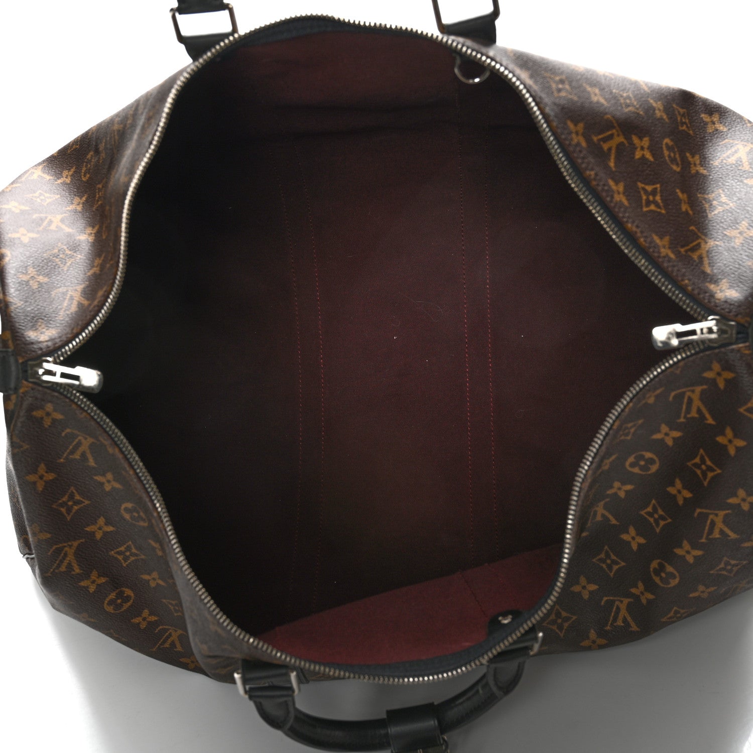 Louis Vuitton Monogram Macassar Keepall Bandouliere 55 5 of 10