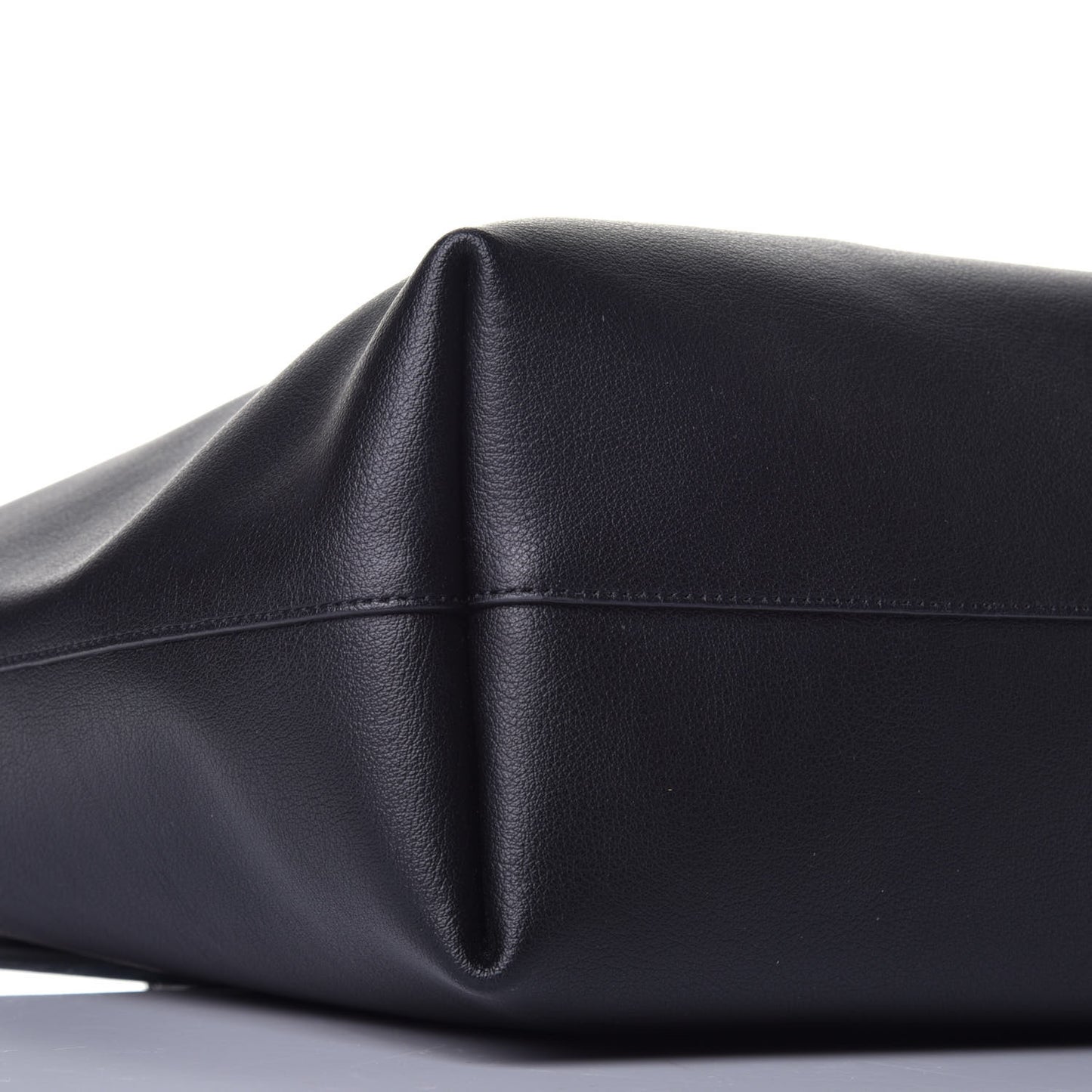 Calfskin Large Shopping Tote Black