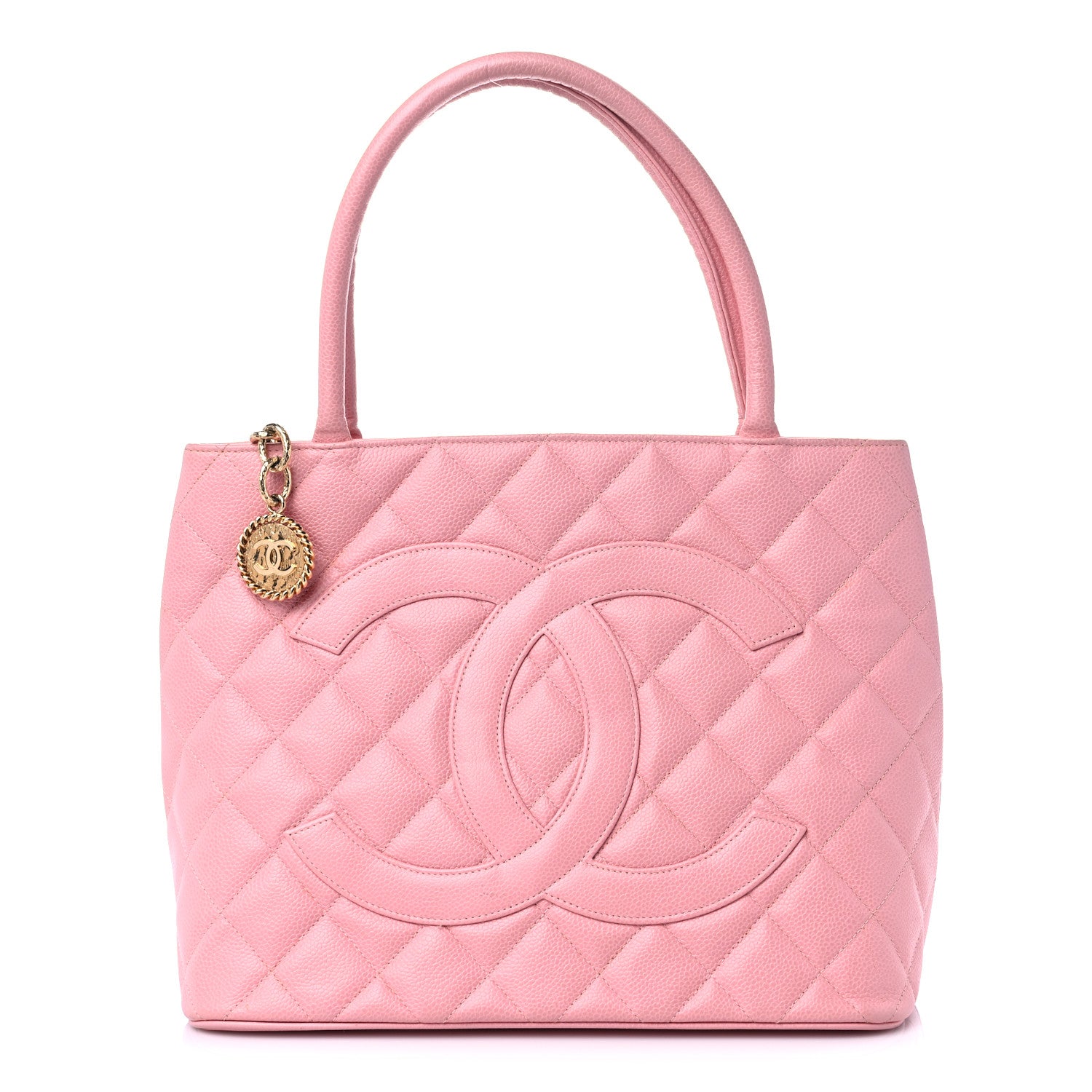 Chanel Caviar Quilted Medallion Tote Light Pink 1 of 17