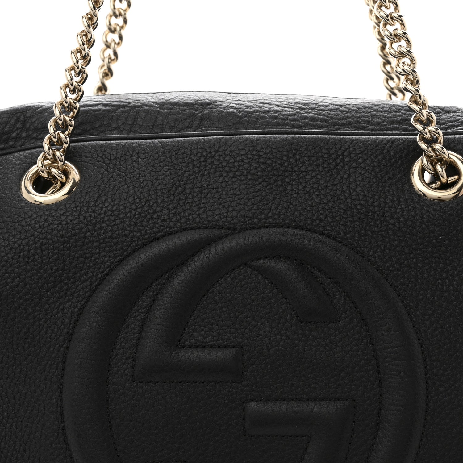 Gucci Pebbled Calfskin Medium Soho Bowler Black 1870470 – FASHIONPHILE