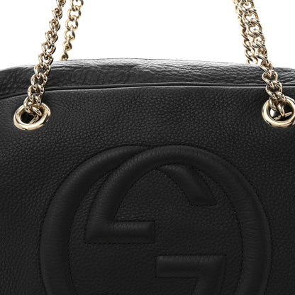 Gucci Pebbled Calfskin Medium Soho Bowler Black 8 of 12