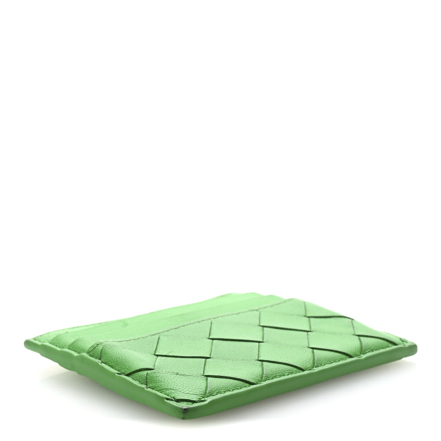 Nappa Intrecciato Card Holder Parakeet