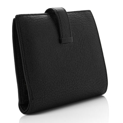 Hermes Chevre Mysore Bearn Compact Wallet Black 3 of 7