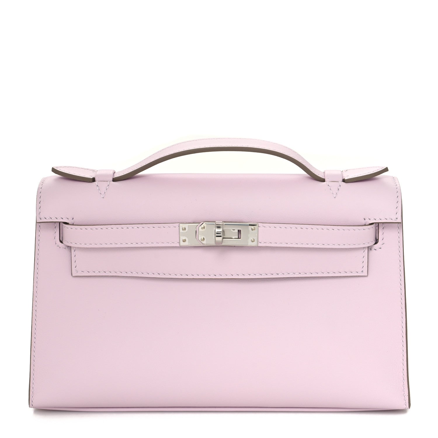 Hermes Swift Kelly Pochette Clutch Mauve Pale 1 of 10