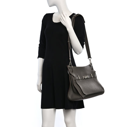 Hermes Taurillon Clemence Jypsiere 34 Etain 3 of 8