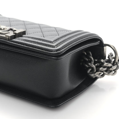 Chanel Caviar Quilted Small Boy Flap Black 9 of 9