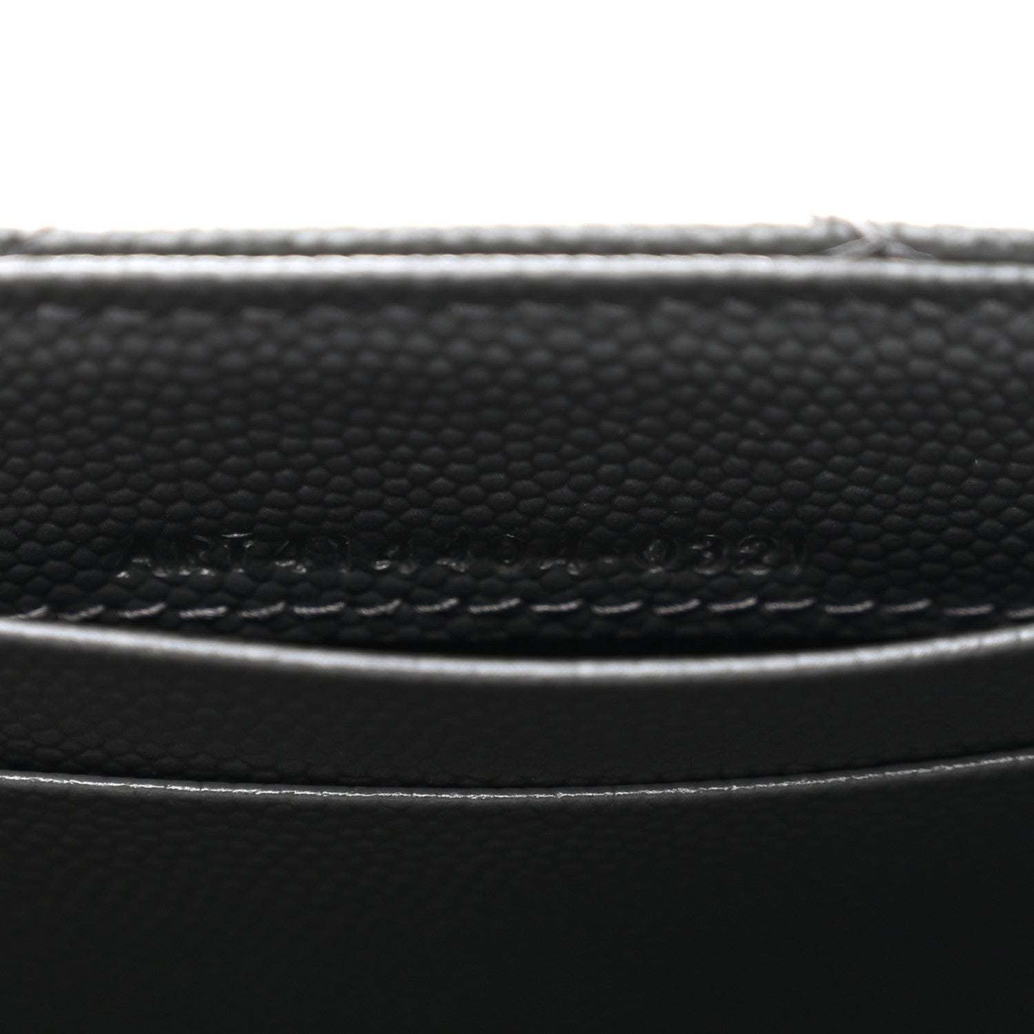 Saint Laurent Grain De Poudre Matelasse Chevron Small Monogram Envelope Wallet Storm 7 of 8