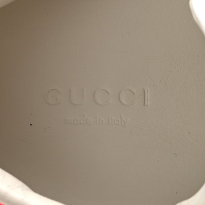 Gucci Calfskin Ayers Bee Embroidered Womens Ace Sneakers 37 White Green 8 of 10