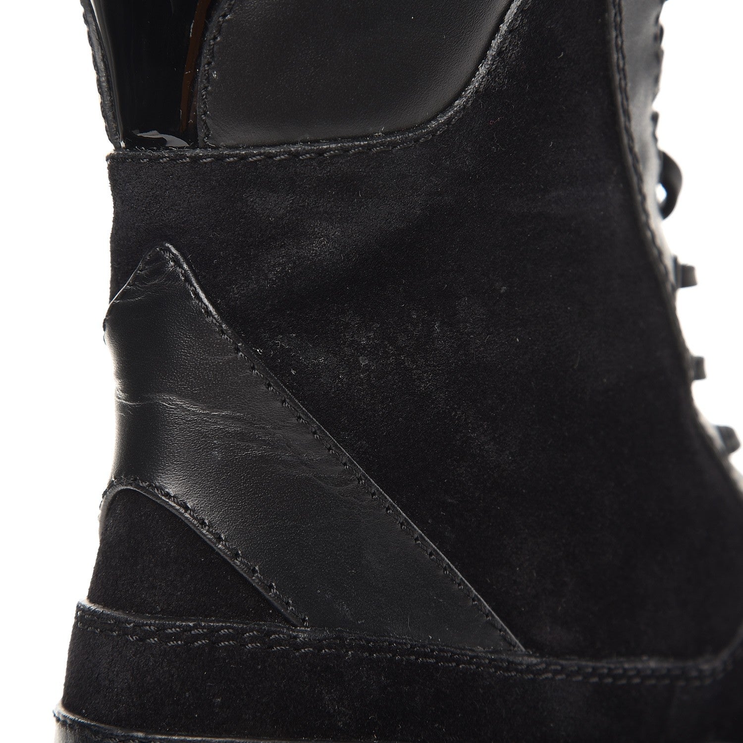 Louis Vuitton Suede Calfskin Laureate Platform Desert Boots 36 Black 10 of 11
