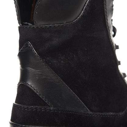 Louis Vuitton Suede Calfskin Laureate Platform Desert Boots 36 Black 10 of 11
