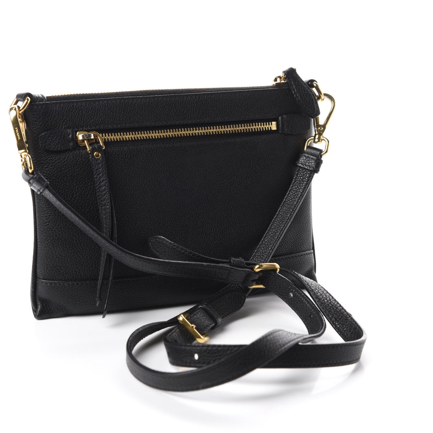 Vitello Phenix Crossbody Bag Black