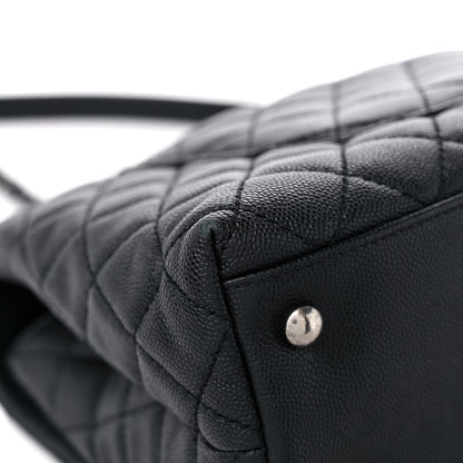 Chanel Caviar Lizard Embossed Quilted Small Coco Handle Flap Black 9 of 15