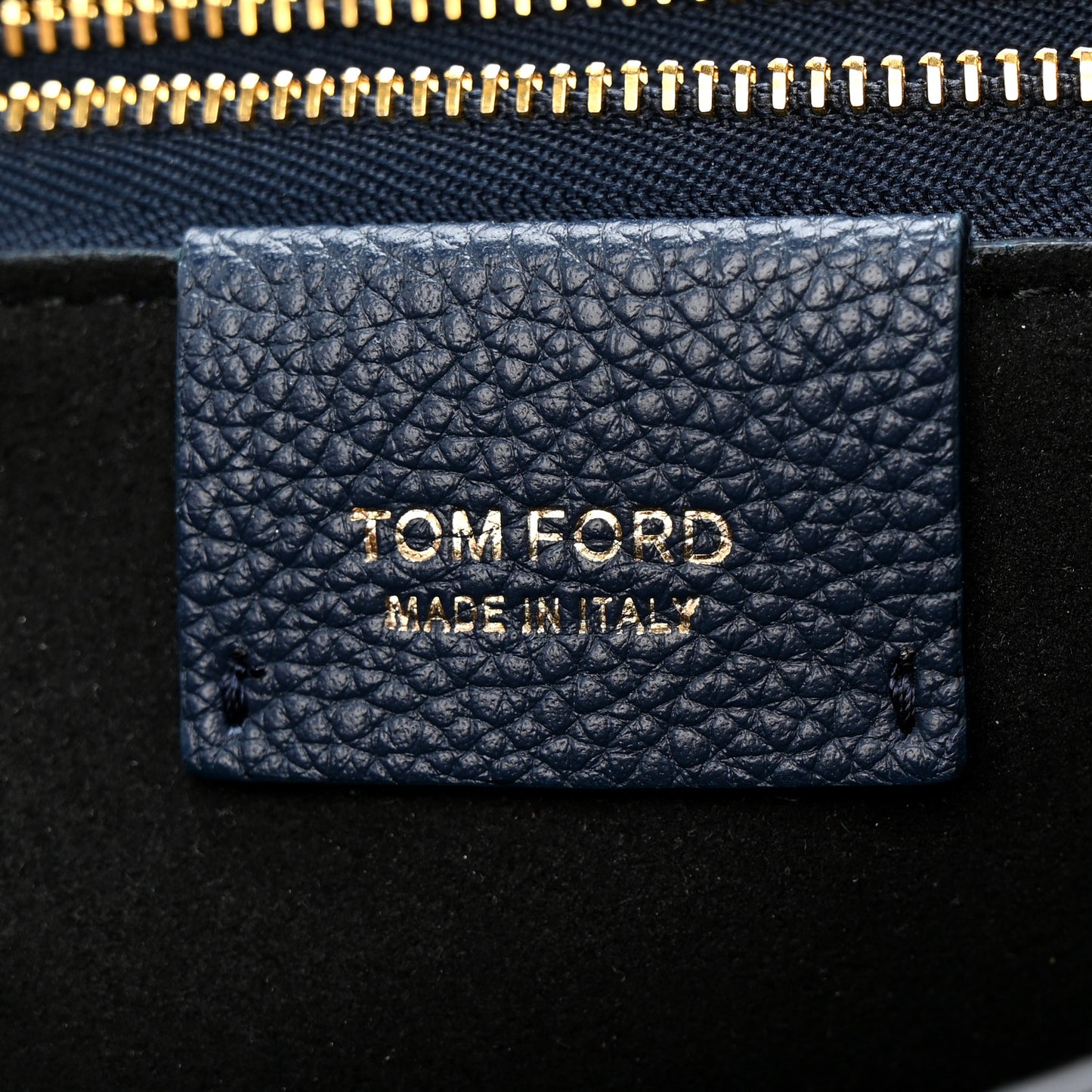Grained Calfskin Large Tara Crossbody  Denim Blue