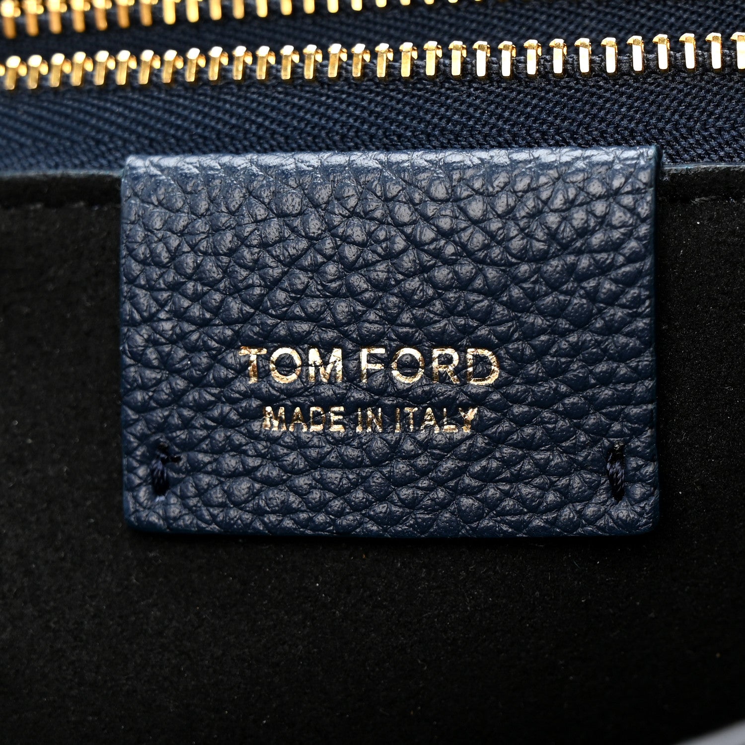 Tom Ford Grained Calfskin Large Tara Crossbody  Denim Blue 7 of 11