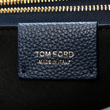 Tom Ford Grained Calfskin Large Tara Crossbody  Denim Blue 7 of 11