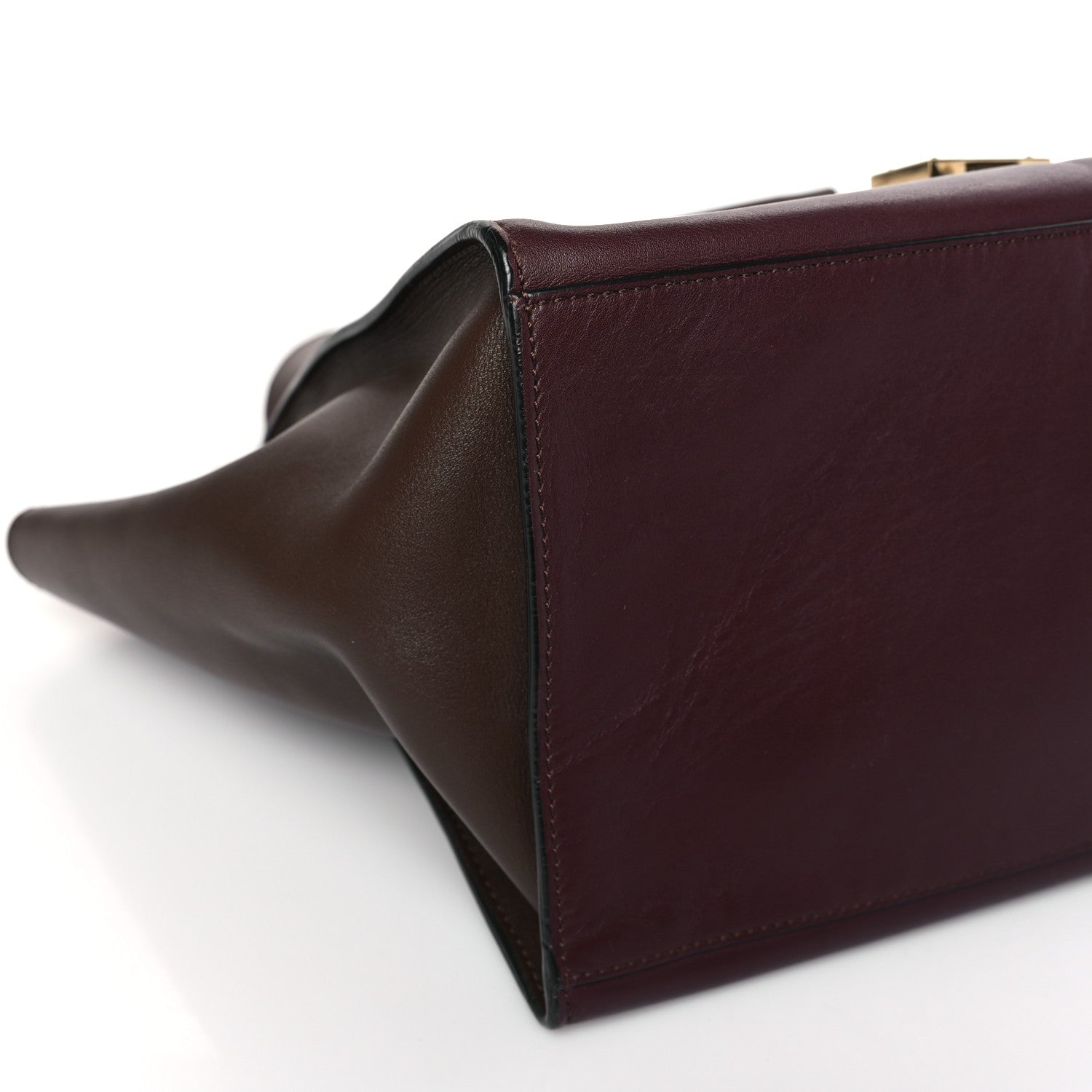 Celine Smooth Calfskin Medium Tri-Color Trapeze Ebony 7 of 10
