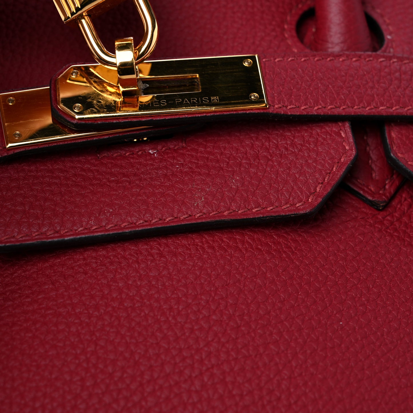 Togo Birkin 35 Rouge Grenat