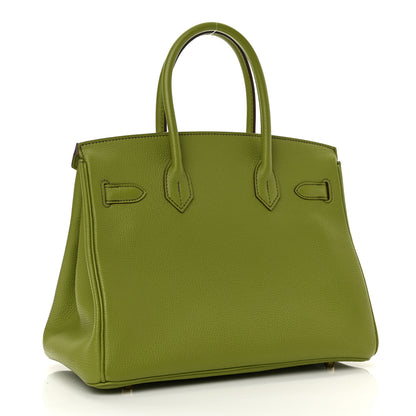 Hermes Togo Birkin 30 Vert Anis 3 of 14