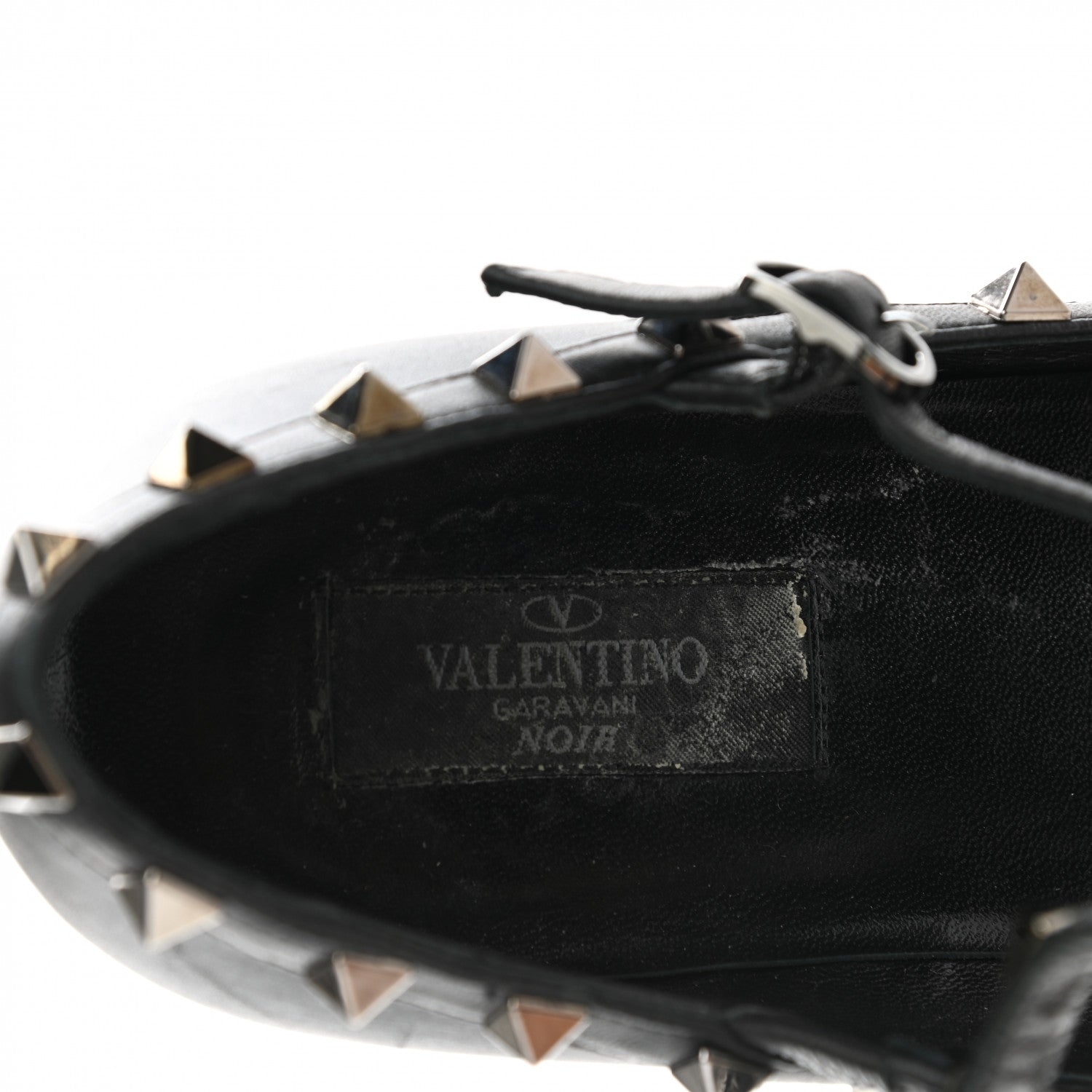 Valentino Garavani Nappa Rockstud Cage Ballerina Flats 40 Black 7 of 8