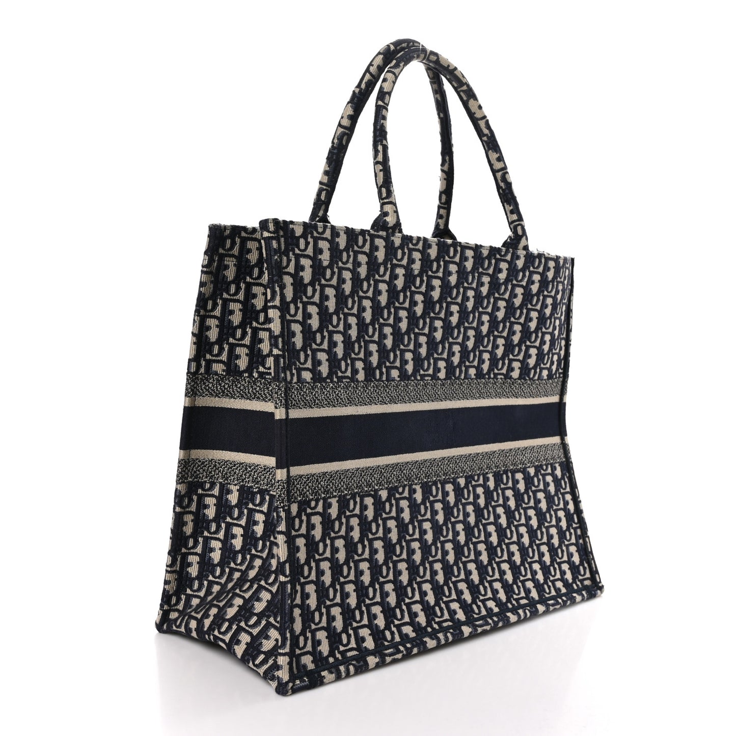 Oblique Large Book Tote Blue Multicolor
