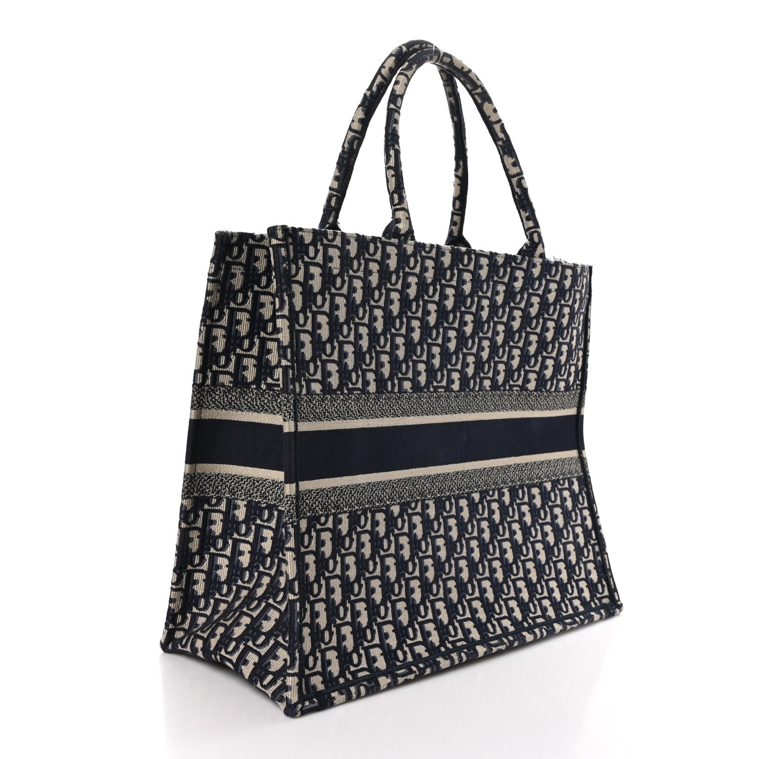 Christian Dior Oblique Large Book Tote Blue Multicolor 3 of 12