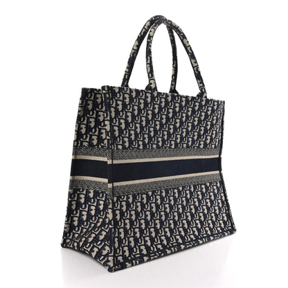 Christian Dior Oblique Large Book Tote Blue Multicolor 3 of 12