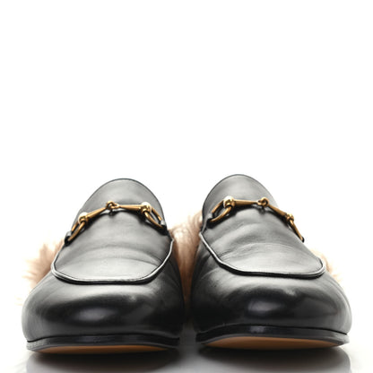 Gucci Calfskin Fur Womens Princetown Slippers 40 Black 2 of 4
