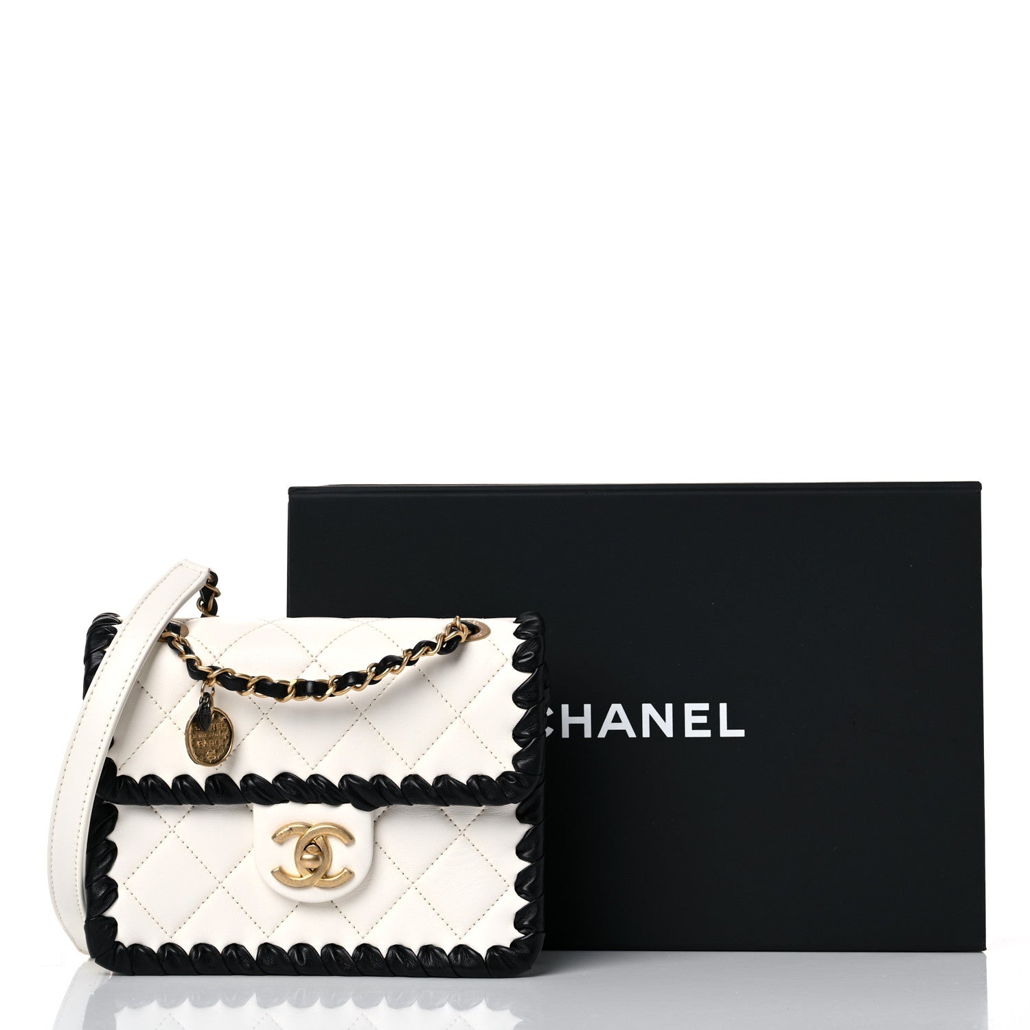 Chanel Braided Calfskin Mini My Own Frame Flap White 13 of 13