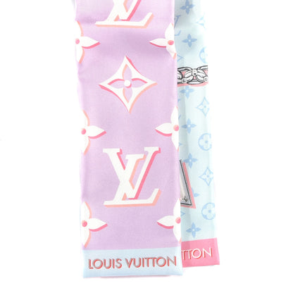Louis Vuitton Silk Monogram Escale Perfect Match Bandeau Bleu Rose 2 of 3