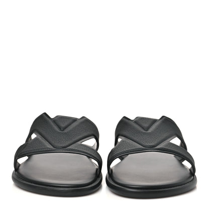 Louis Vuitton Taiga Mens LV Oasis Mules 11 Black 3 of 9