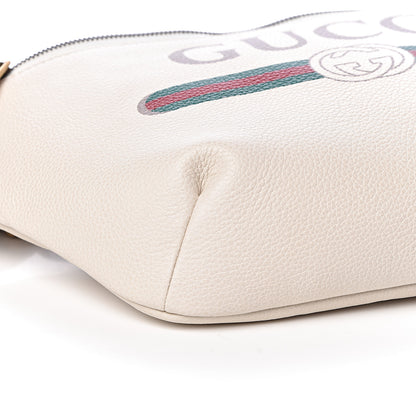 Gucci Grained Calfskin Logo Belt Bag White 9 of 11