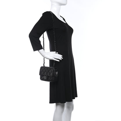 Chanel Caviar Quilted Incognito Mini Square Flap Black 2 of 13