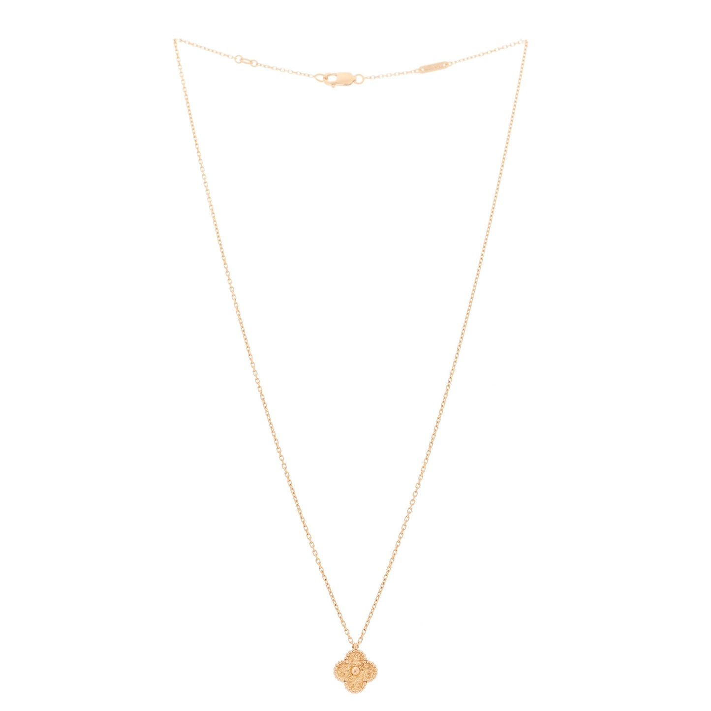 18K Rose Gold Sweet Alhambra Pendant Necklace