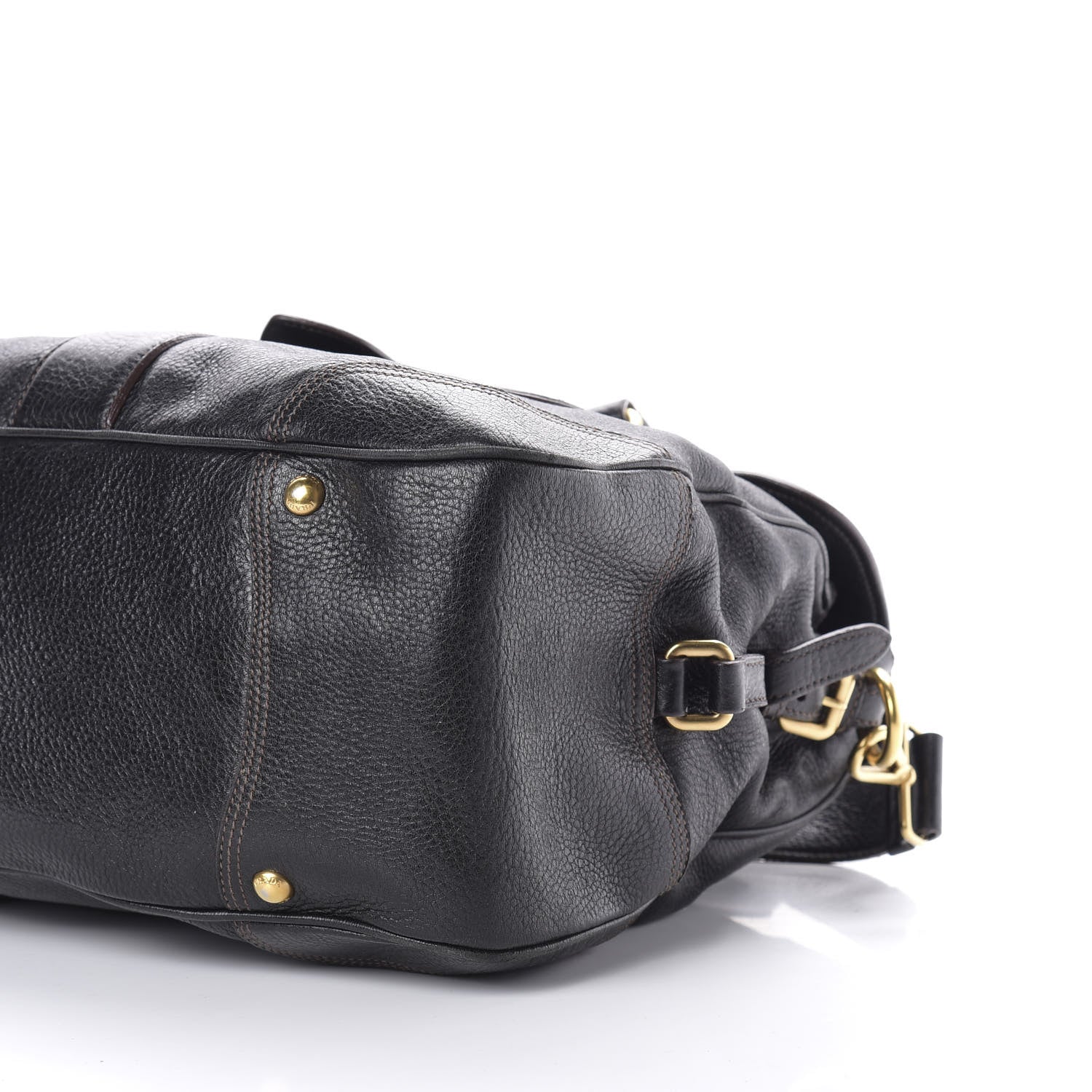 Prada Cervo Deerskin Bag Black 8 of 21