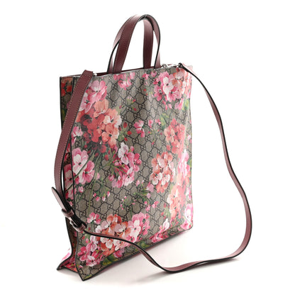 Gucci Soft GG Supreme Monogram Blooms Vertical Tote Beige Multicolor Dry Rose 3 of 10