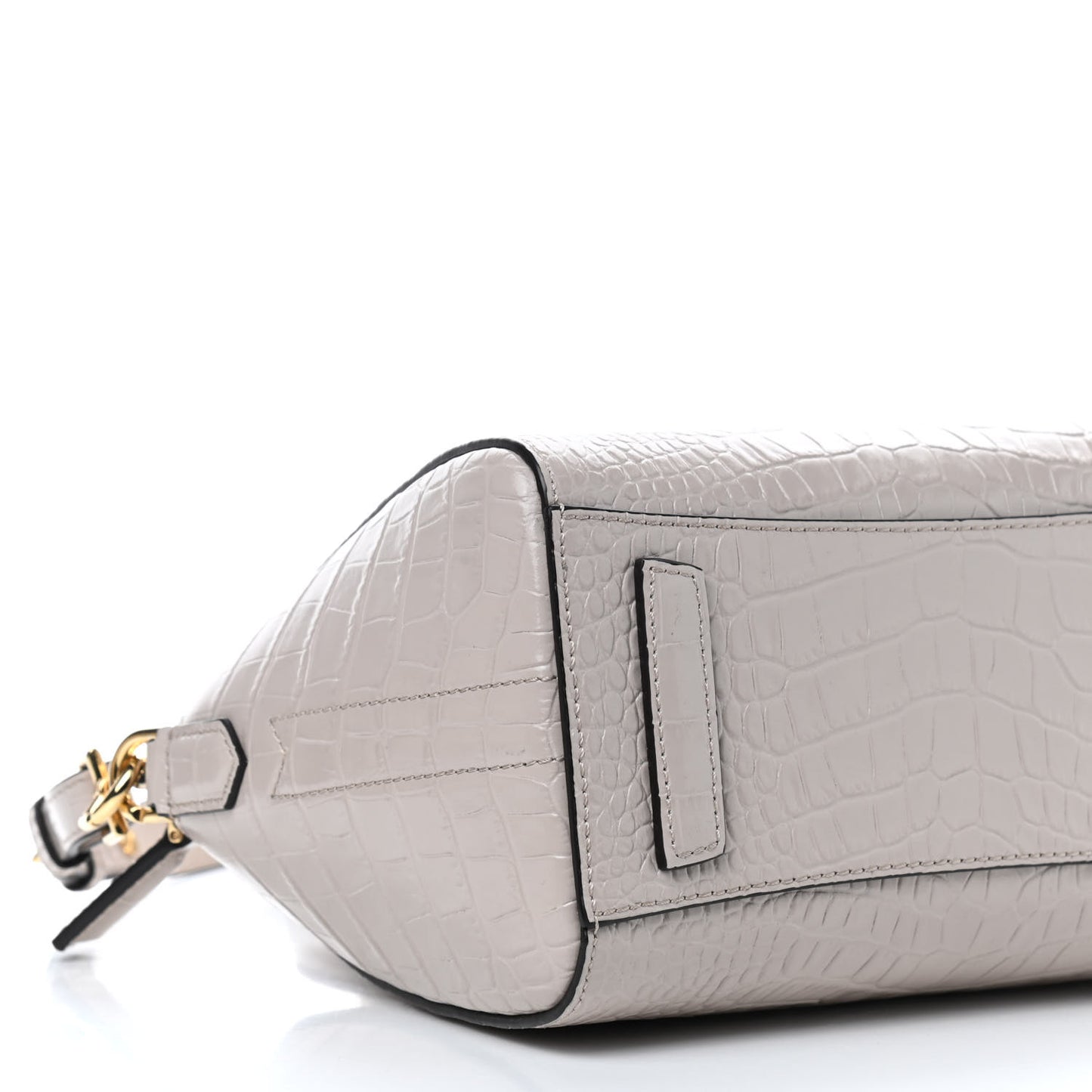 Calfskin Crocodile Embossed Mini Antigona Dune