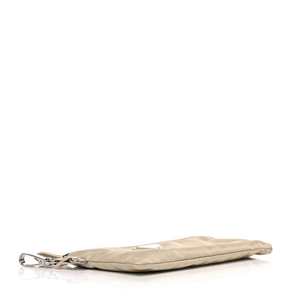 Prada Tessuto Nylon Flat Pouch Beige 4 of 4